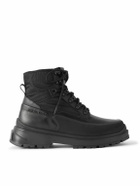 Canada Goose - Keystone Rubber-Trimmed Leather and Twill Boots - Black