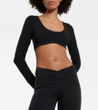 Alo Yoga Ribbed-knit crop top