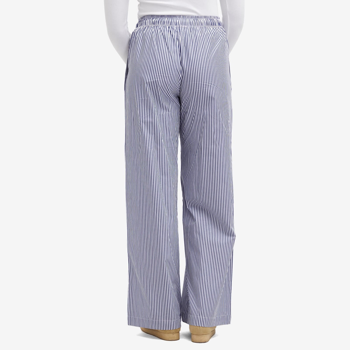 DONNI. Women's Stripe Pop Pant in Navy Stripe