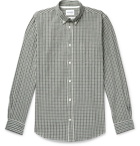 Norse Projects - Osvald Button-Down Collar Gingham Cotton and Linen-Blend Shirt - Navy