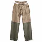 Ottolinger Women's Baggy Cargo Trousers in Olive Green