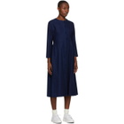 Blue Blue Japan Indigo Yarn-Dyed Flannel Dress