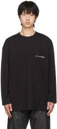 Comme des Garçons Shirt Black Logo Long Sleeve T-Shirt