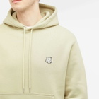 Maison Kitsuné Men's Bold Fox Head Patch Comfort Hoodie in Ash Tree