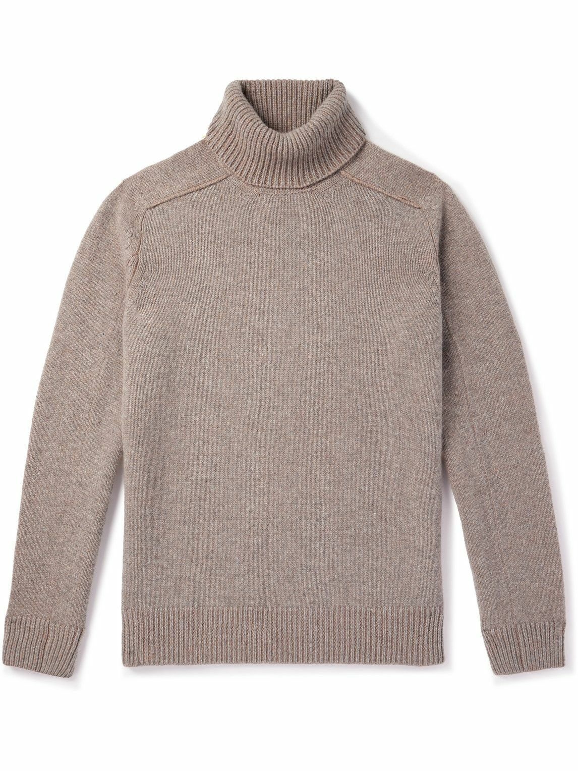 Zegna - Oasi Cashmere Rollneck Sweater - Brown Zegna