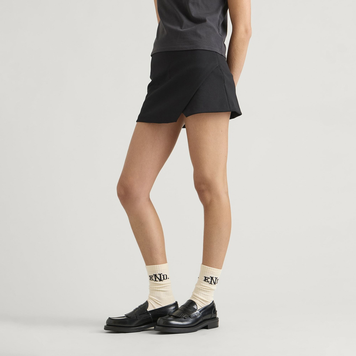 END. Women's Compact Skort in Black