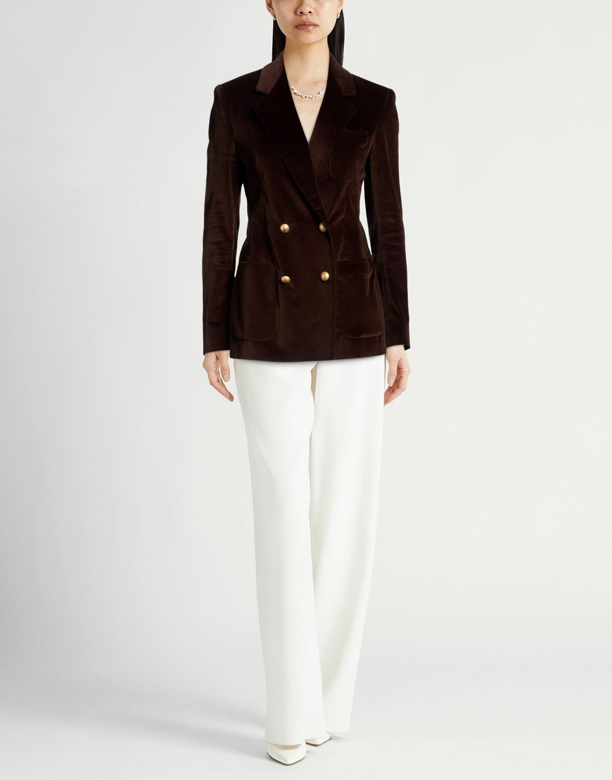 Tagliatore Womens Blazer Chocolate in Brown