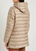 Moncler Jasmin Padded Hooded Shell Parka Beige