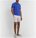 Vilebrequin - Palatin Slim-Fit Contrast-Tipped Cotton-Piqué Polo Shirt - Blue