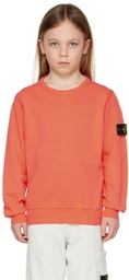 Stone Island Junior Kids Orange Patch Sweatshirt