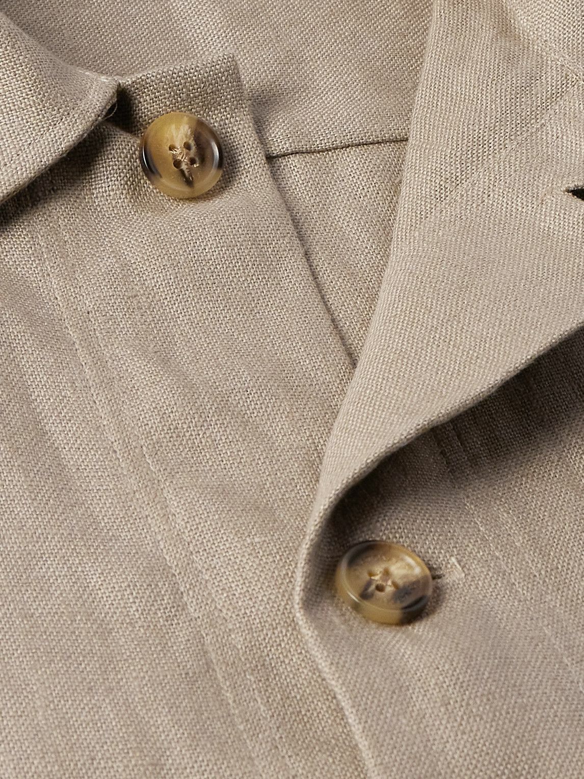 NN07 - Olav 1196 Linen Overshirt - Neutrals NN07