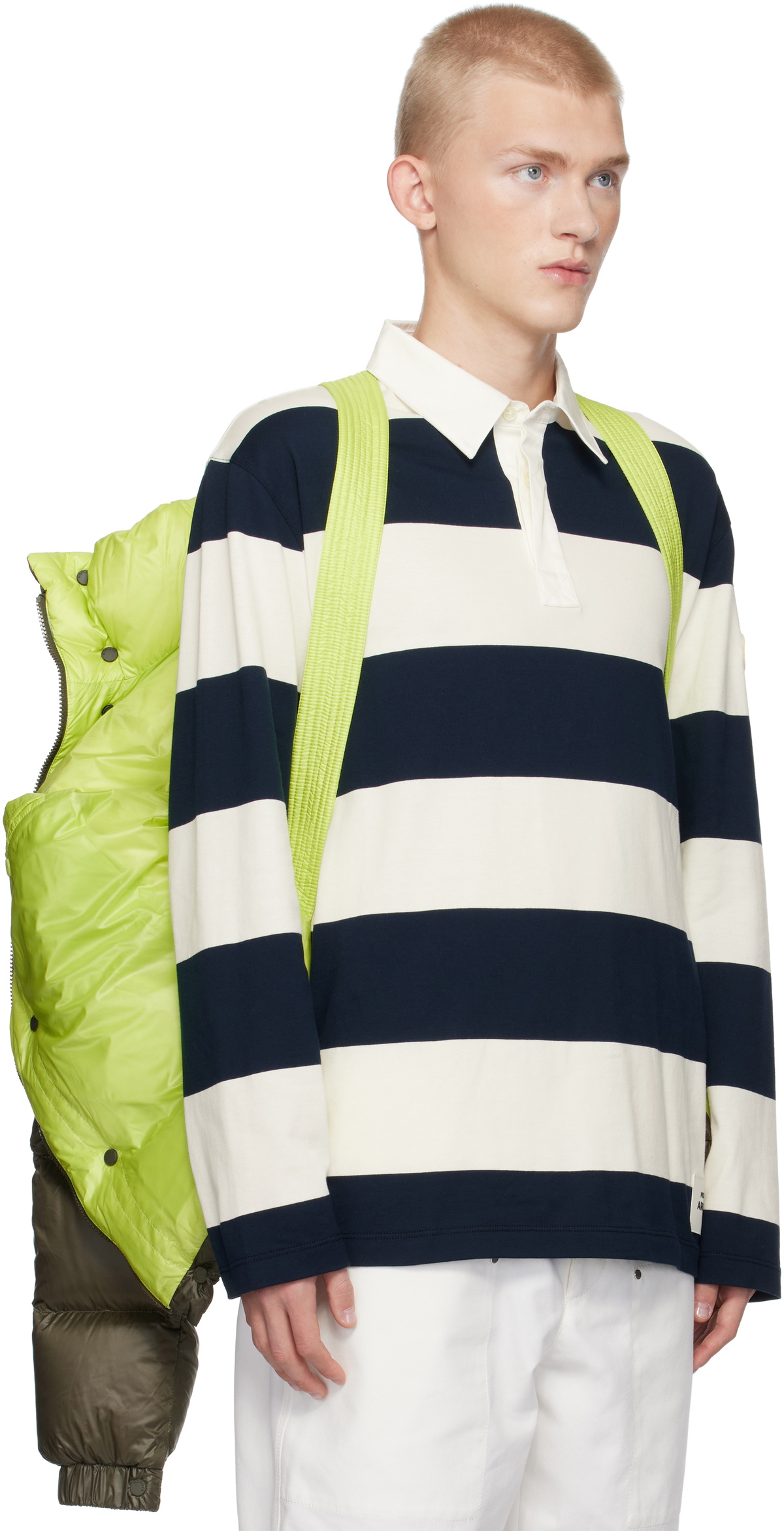Moncler Khaki Leste Short Down Jacket Moncler