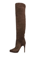 Casadei High Heels Boots In Brown Suede