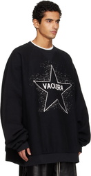 VAQUERA Black Oversized Sweatshirt