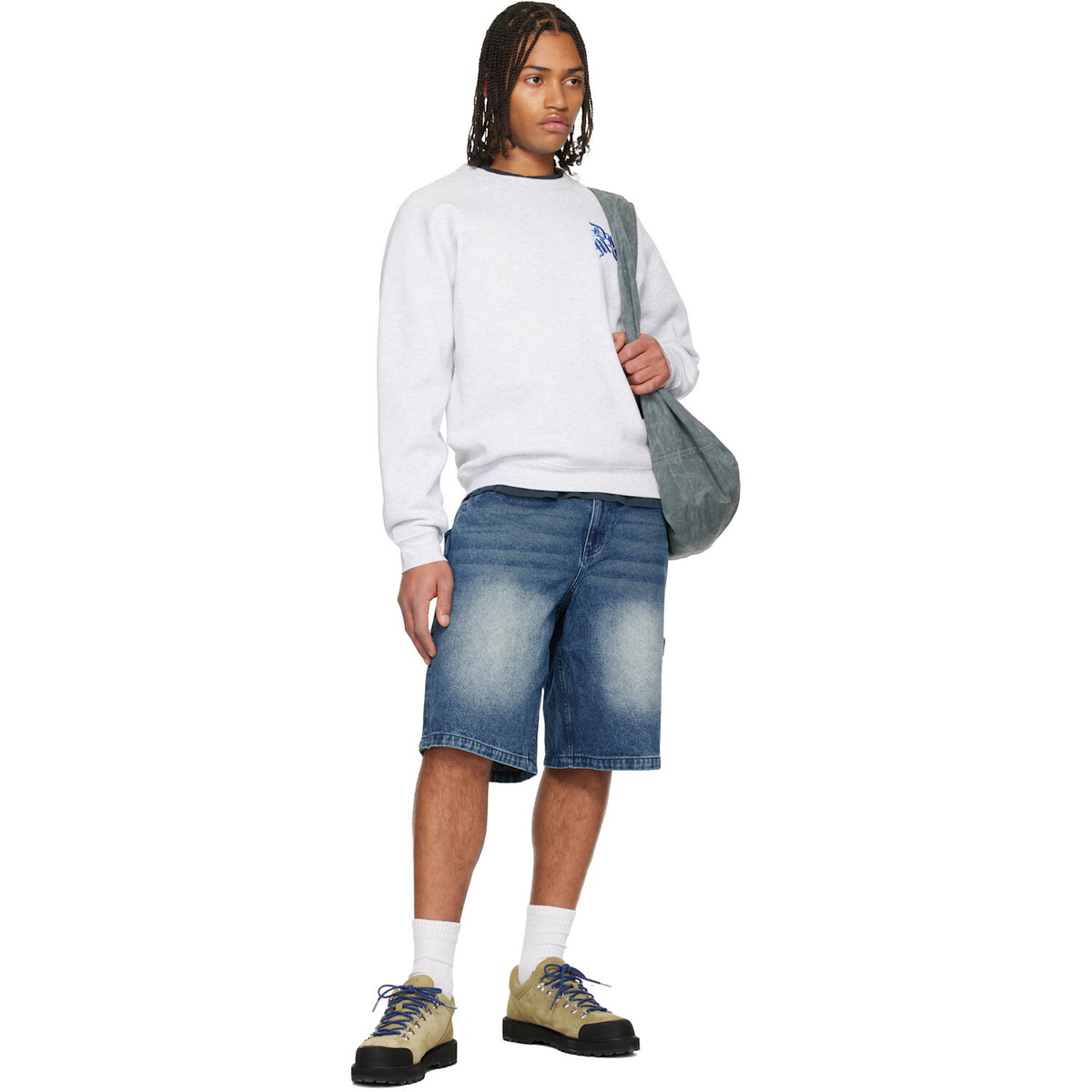 Dime Gray Dolph Crewneck Sweatshirt