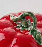 Bordallo Pinheiro Tomate ceramic butter dish