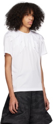 Comme des Garçons Homme Plus White Serrated T-Shirt