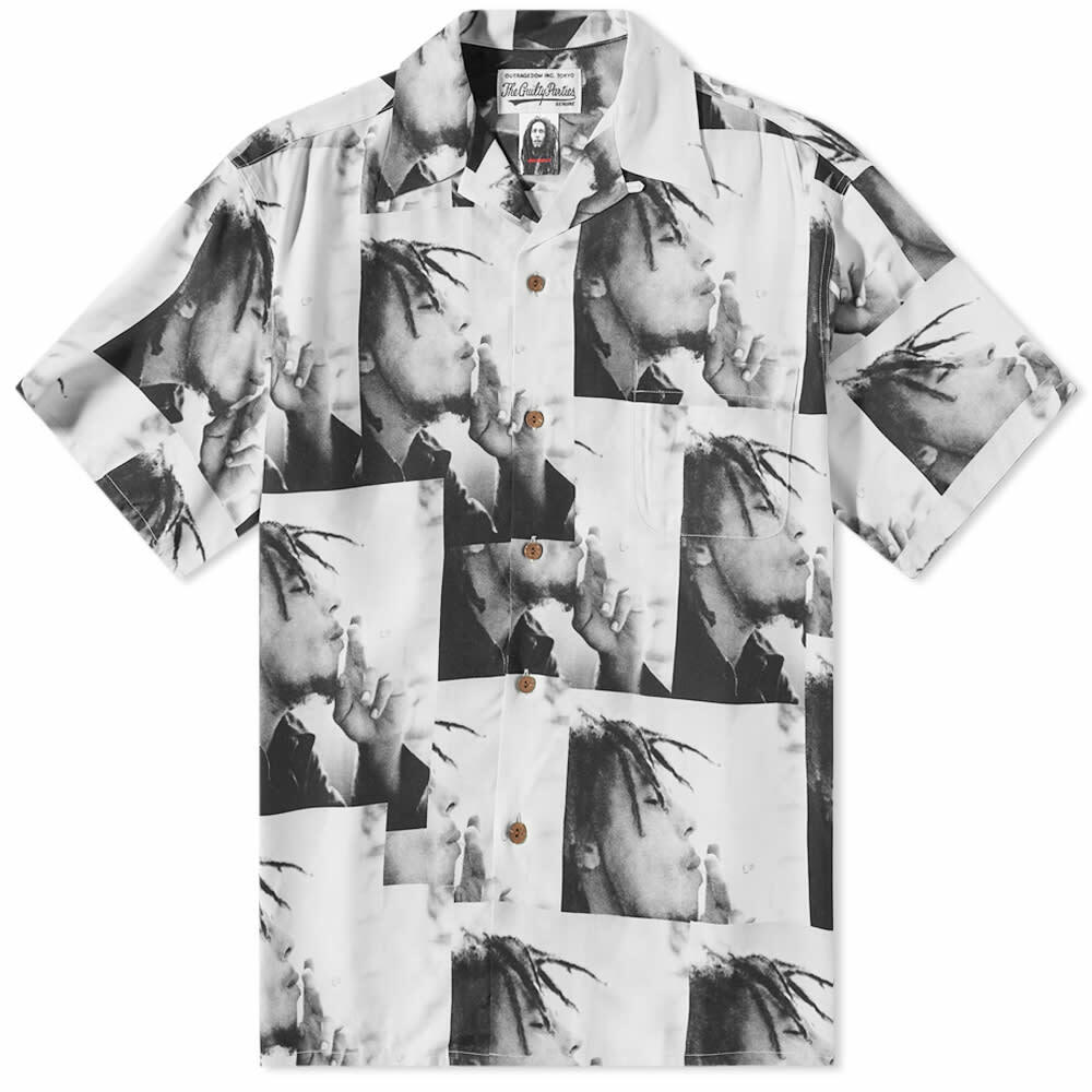 Wacko Maria x Bob Marley Hawaiian Shirt in Grey Wacko Maria Wacko Maria x Bob Marley Hawaiian Shirt in Grey Wacko Maria