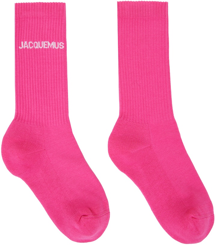 Photo: Jacquemus Pink Les Classiques 'Les chaussettes Jacquemus' Socks