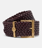 Etro Pegaso woven leather belt