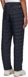 TAION Black Quilted Down Trousers