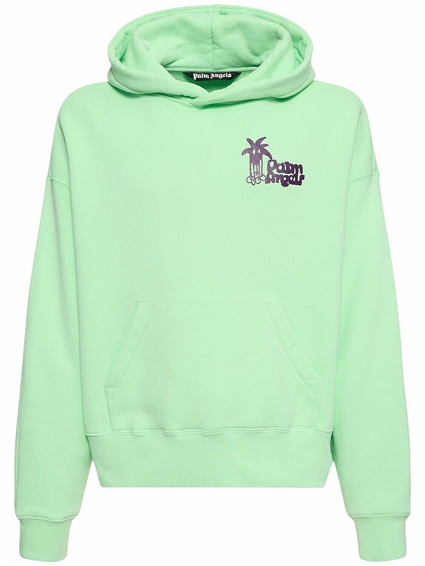 Photo: PALM ANGELS Douby Classic Cotton Hoodie