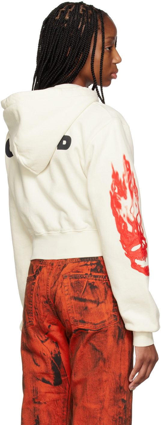 Off white hoodie on sale skull