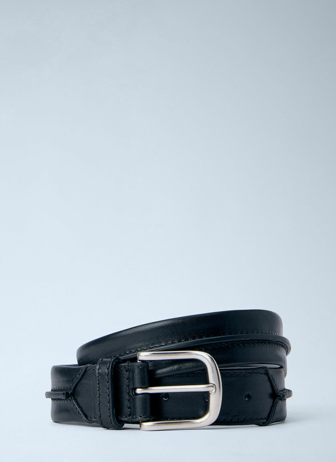 Dries Van Noten Embossead Seam Leather Belt