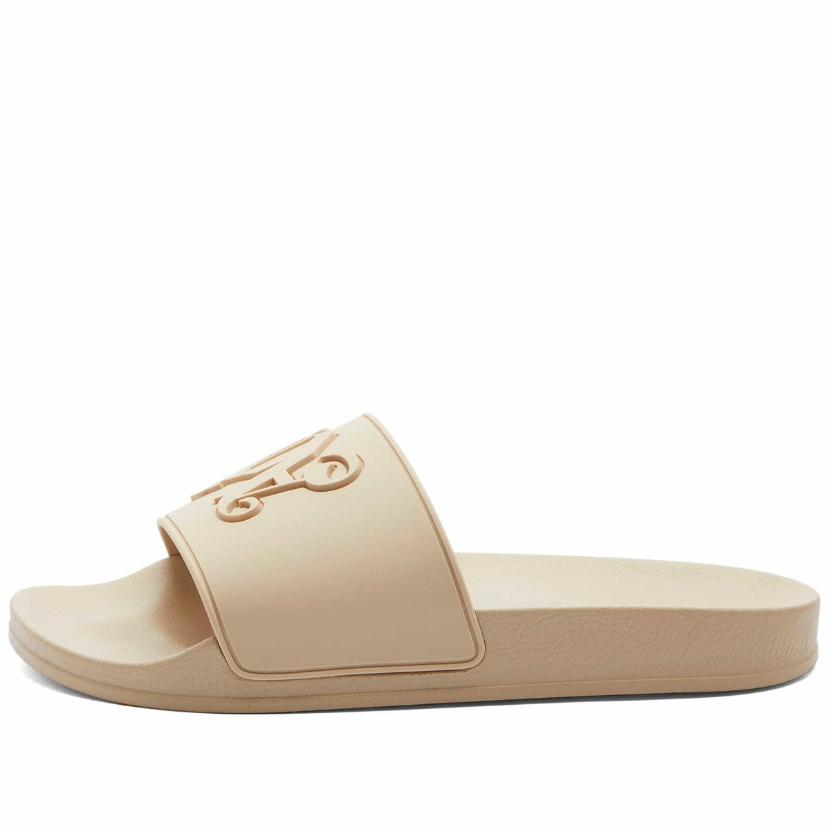 Palm Angels Women's Monogram Logo Pool Slider in Beige