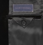 Thom Sweeney - Black Cotton-Velvet Tuxedo Jacket - Black