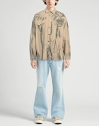 Msgm Mens Shirt in Beige