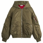 Peachy Den Women's The Penny Flight Jacket in Moss