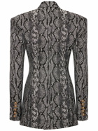 BALMAIN - Python Single Breast Fitted Jacket