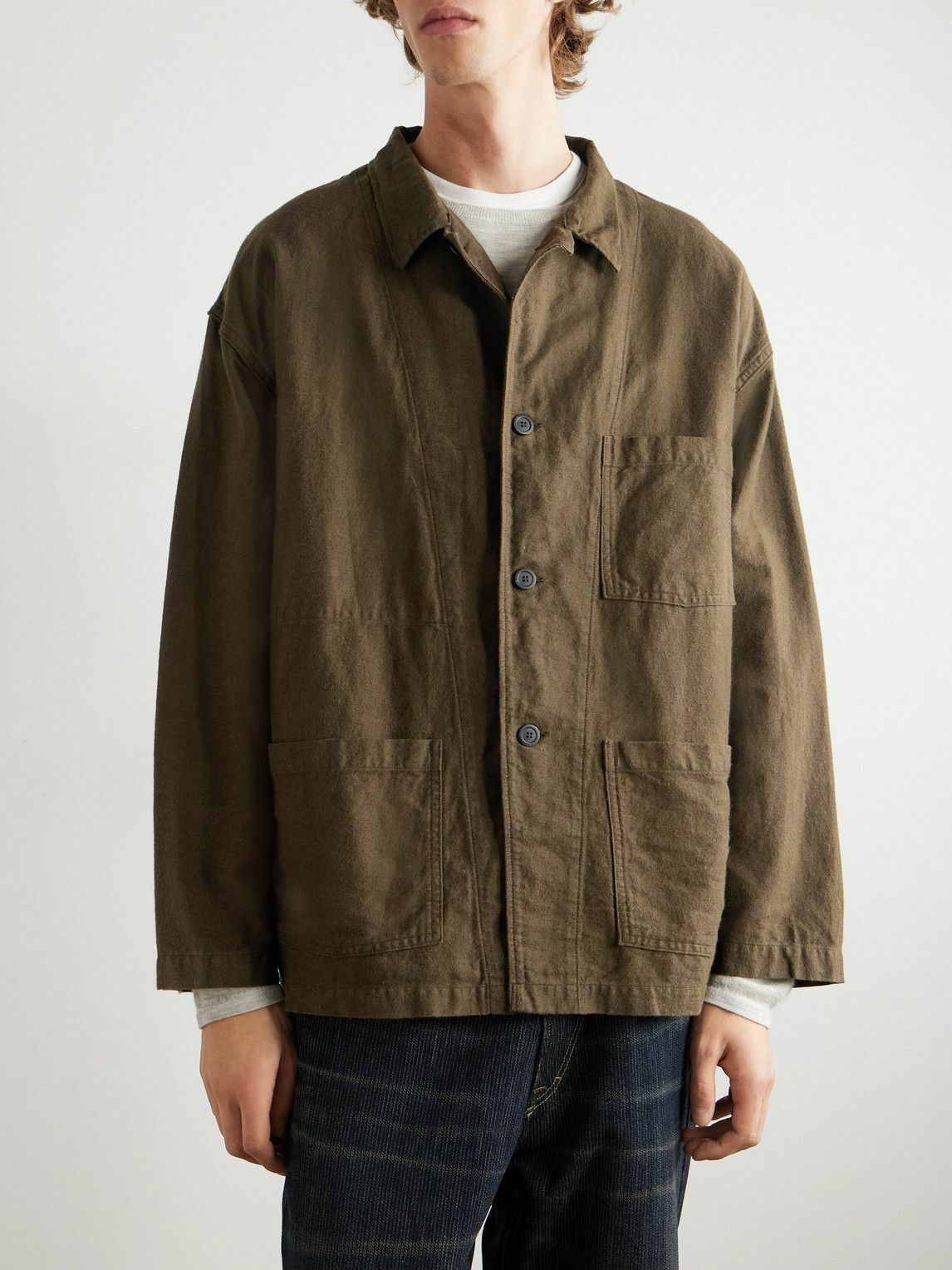 OrSlow - Cotton and Linen-Blend Jacket - Brown