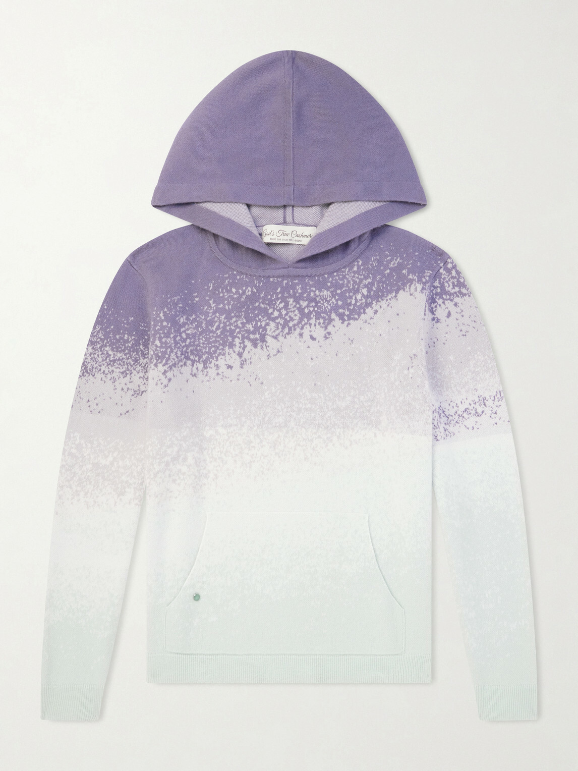 God's True Cashmere - Ombre Cashmere Hoodie - Green