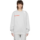 Polythene* Optics Grey Logo Nail Sweatshirt
