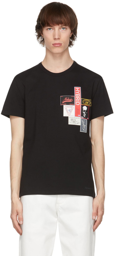 Photo: Alexander McQueen Black Mix Labels T-Shirt