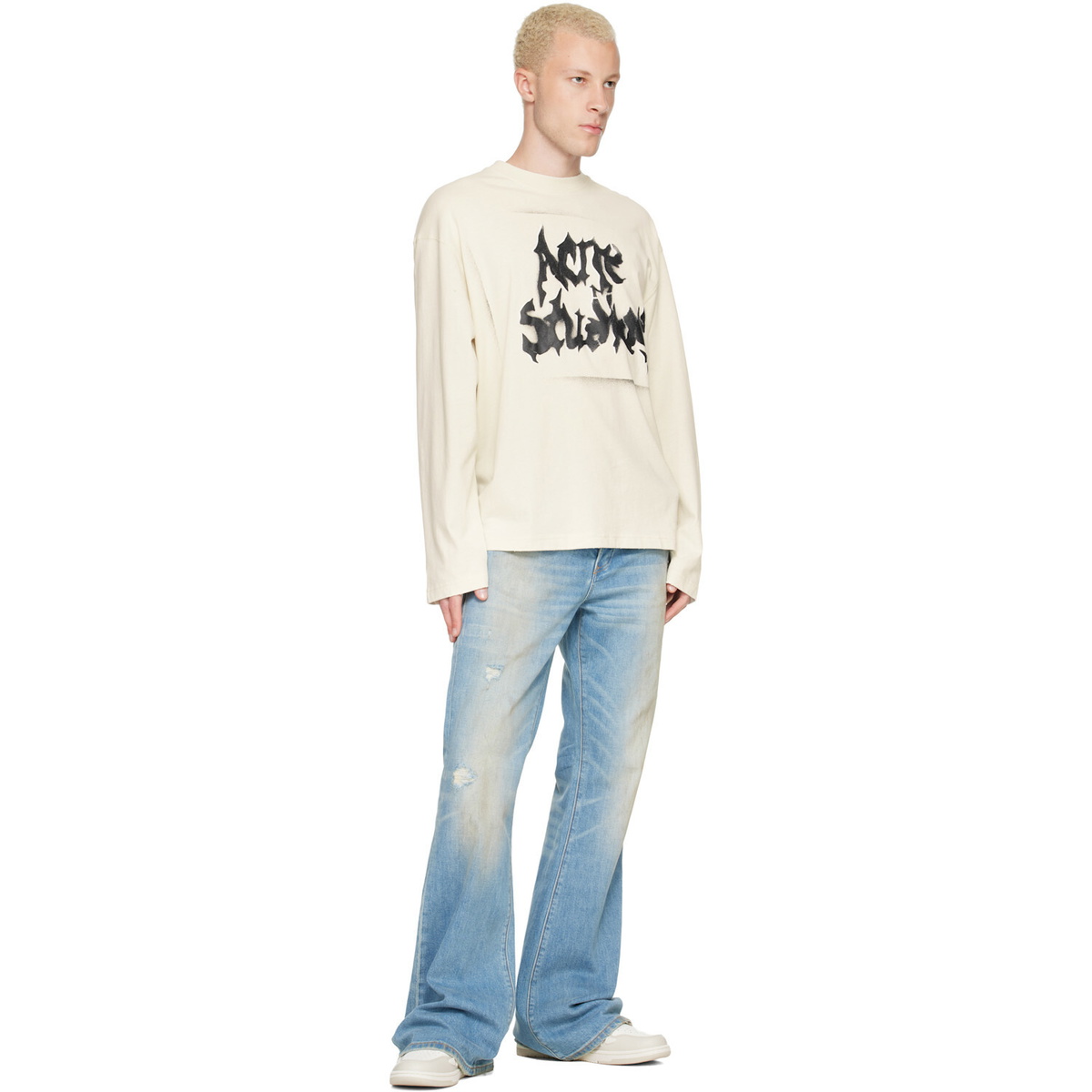 AMIRI Off-White Skel-Top Low Sneakers