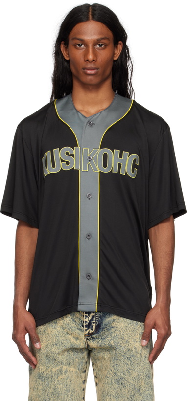 Photo: KUSIKOHC Black Baseball Shirt