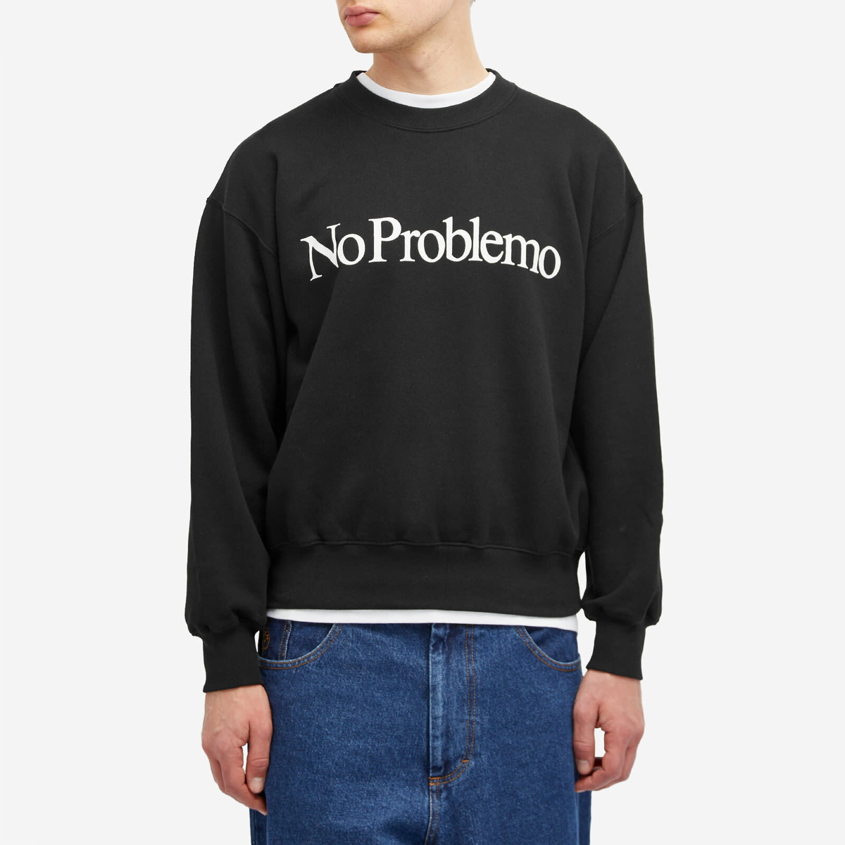 No Problemo Men's Crew Sweatshirt in Black