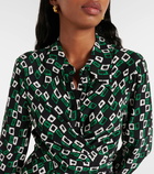 Diane von Furstenberg Tori printed crêpe wrap dress