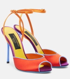 Dolce&Gabbana Keira satin slingback sandals