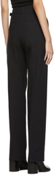 LEMAIRE Black High Waisted Trousers