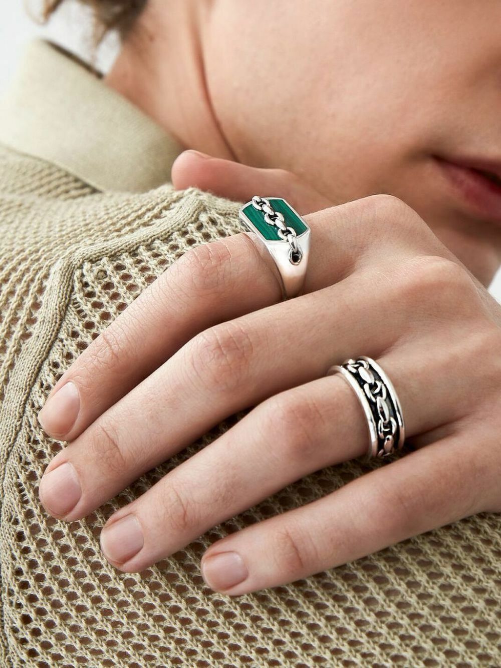 Stephen Webster Silver Thorn Addiction Link Ring
