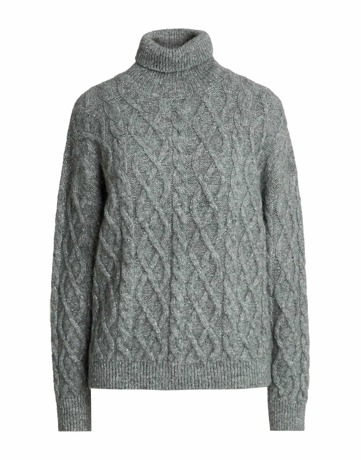 Peserico Womens Turtleneck in Grey