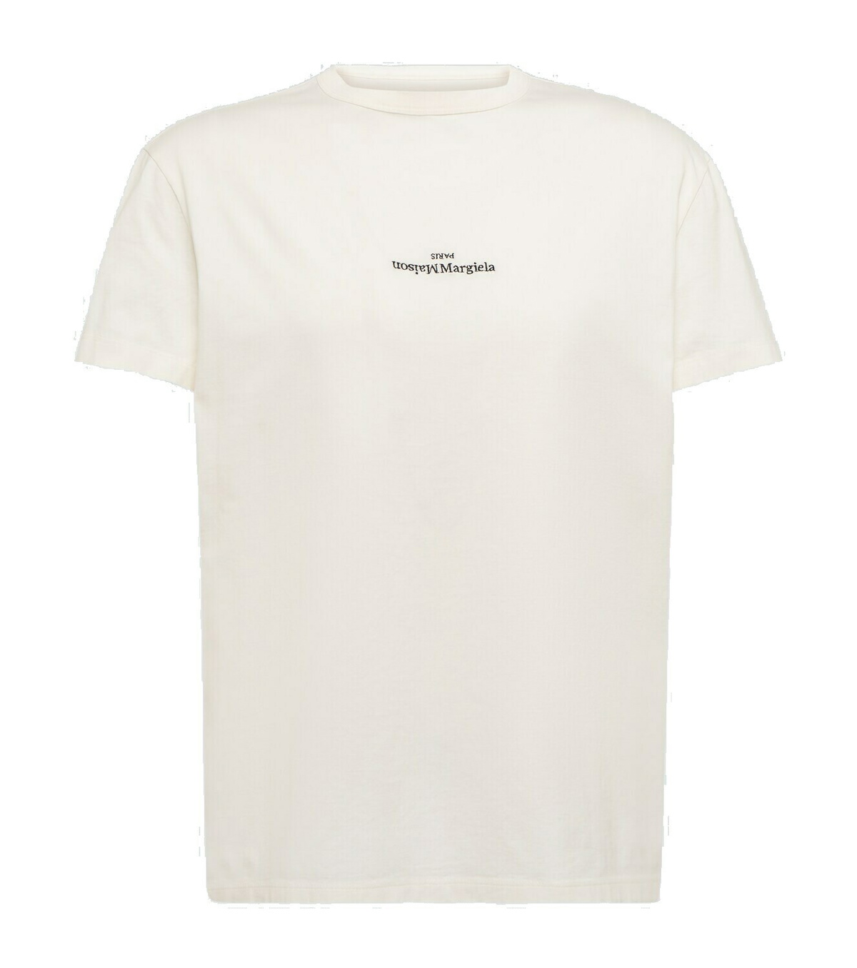 Maison Margiela - Logo-Appliquéd Cotton-Jersey T-Shirt - Blue Maison ...