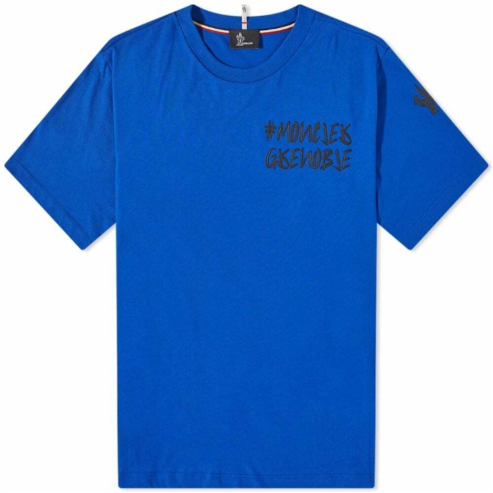 Photo: Moncler Grenoble Men's Chest Logo T-Shirt in Navy