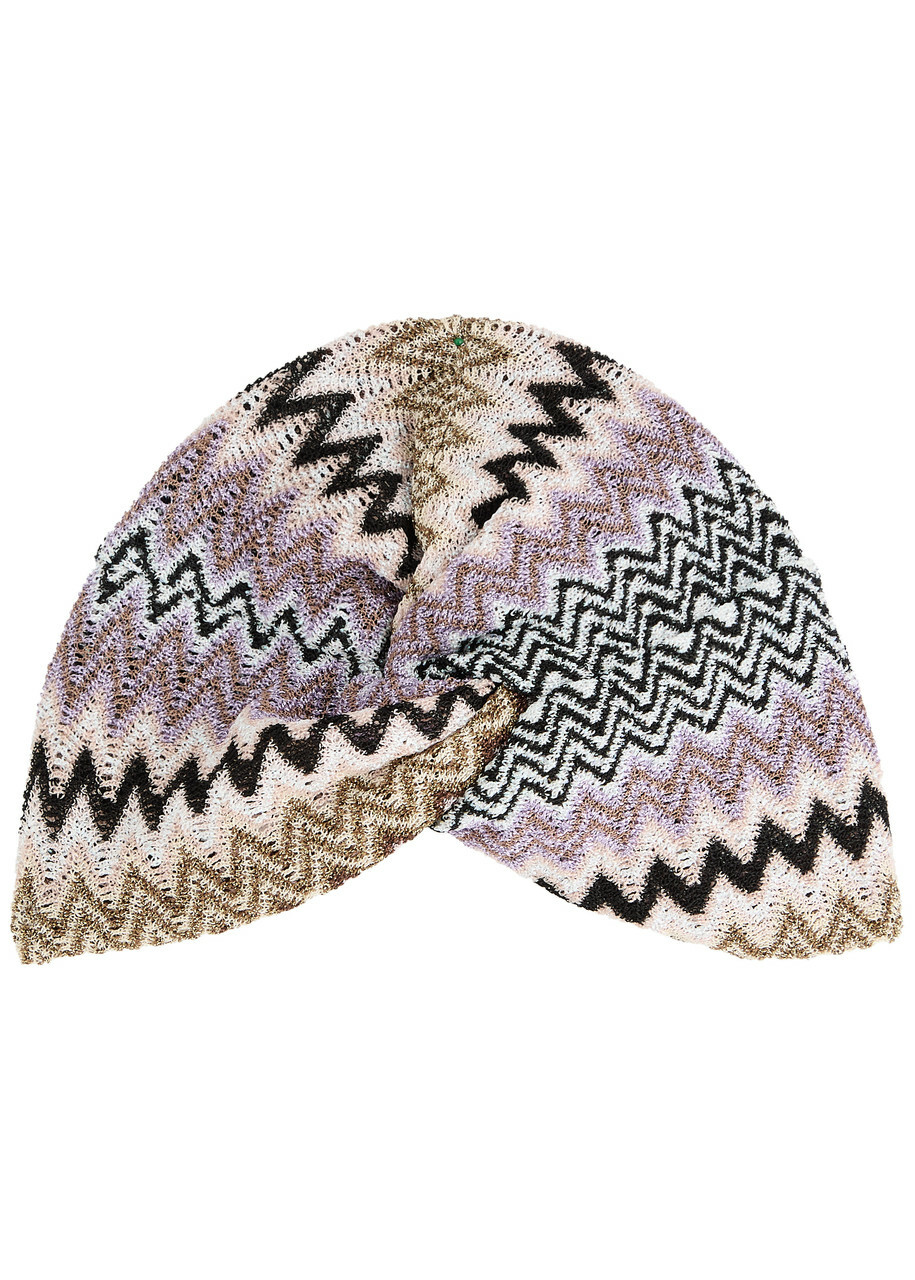 Missoni Zigzag lamé head wrap Missoni