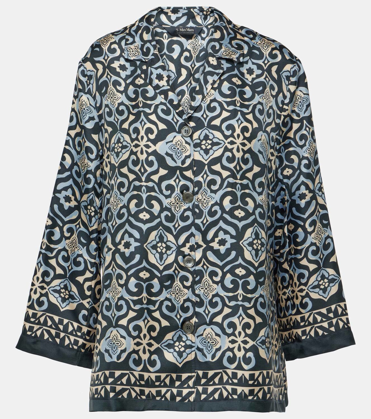 S Max Mara Leticia printed silk twill shirt S Max Mara