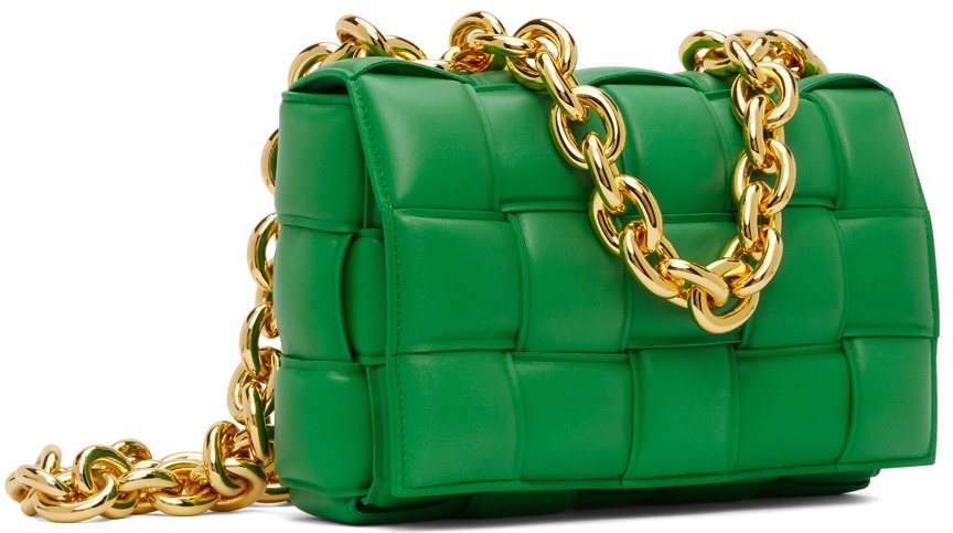 Bottega Veneta Green Chain Cassette Shoulder Bag